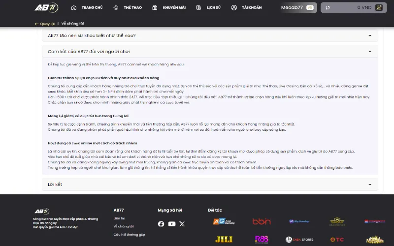 Trở thành người chơi có trách nhiệm tại AB77 giúp bảo vệ quyền lợi của chính bạn